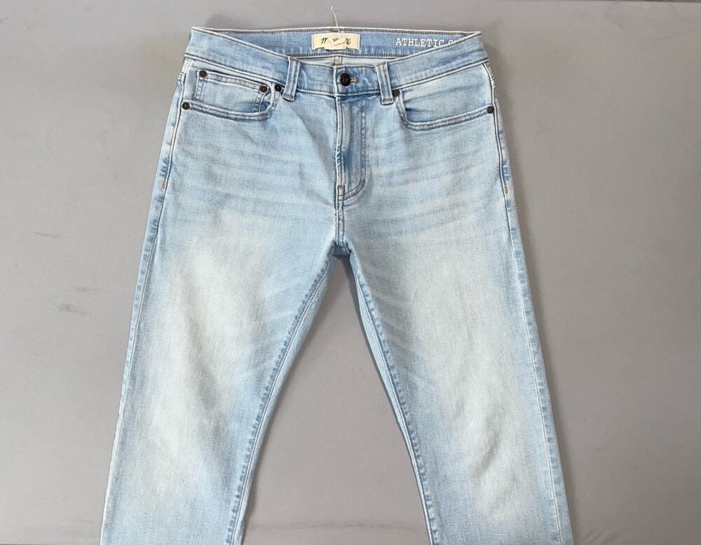 Madewell Athletic Slim Fit Men's Coolmax 5-Pocket Stretch Denim Jeans. 31X30 GUC